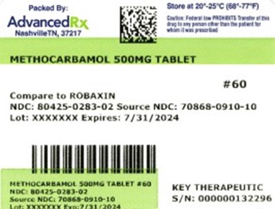 Label 2 (Methocarbamol 80425 0283 02)